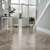 Karndean Storm Oak basketweave wood flooring in a hallway