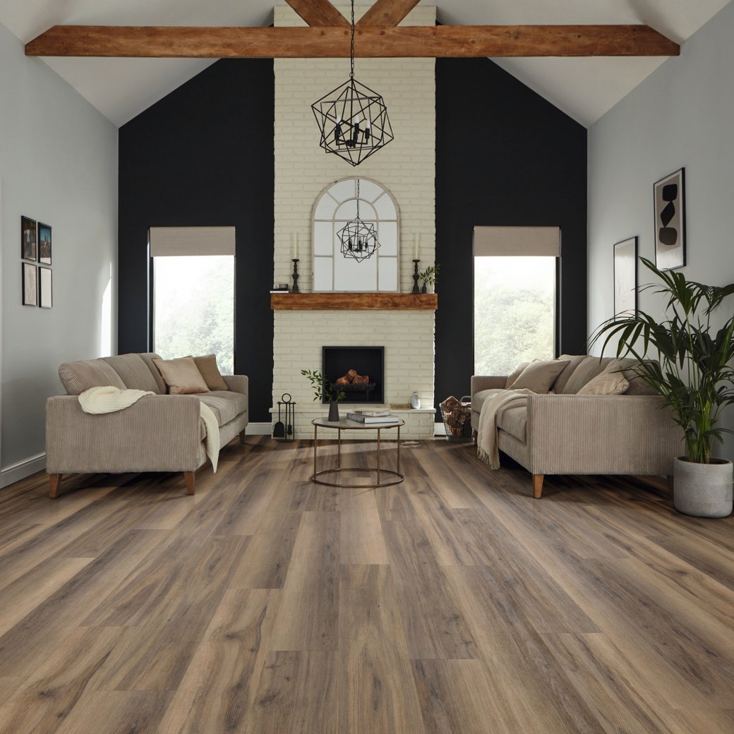 Smoked American Maple RCP6545 in a living room